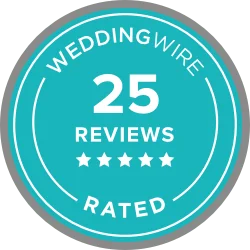 WeddingWire 25 Reviews Award