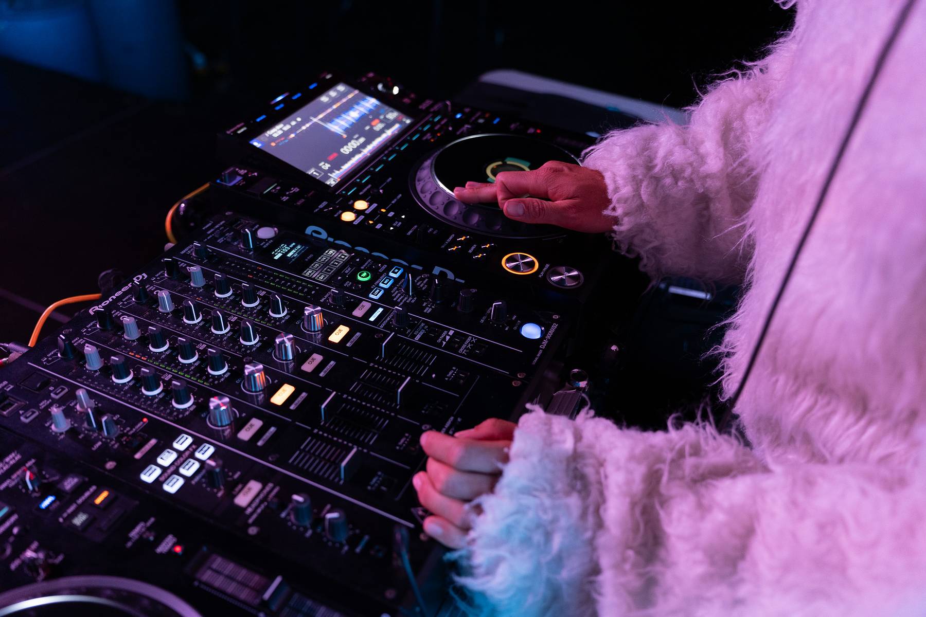 DJ Jon performing on CDJ-3000 at CMYK Festival, Rancho San Rafael Park