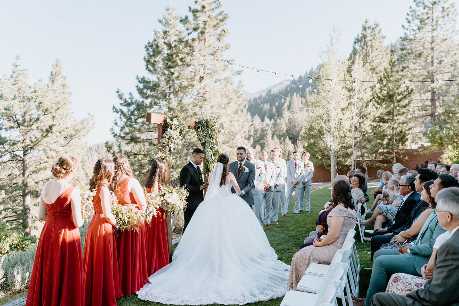 Montse in her stunning wedding dress - DJs In Reno