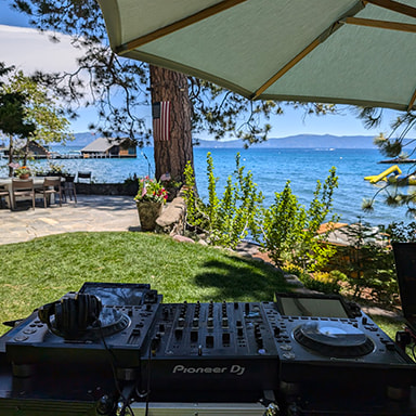 DJ Jon playing music for a premium special event in Tahoe City, a service offered by this Reno DJ company.