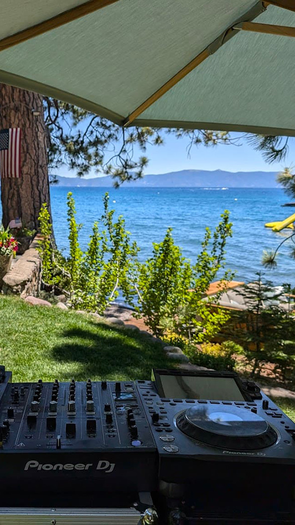 DJ Jon performing at exclusive private event in Tahoe City