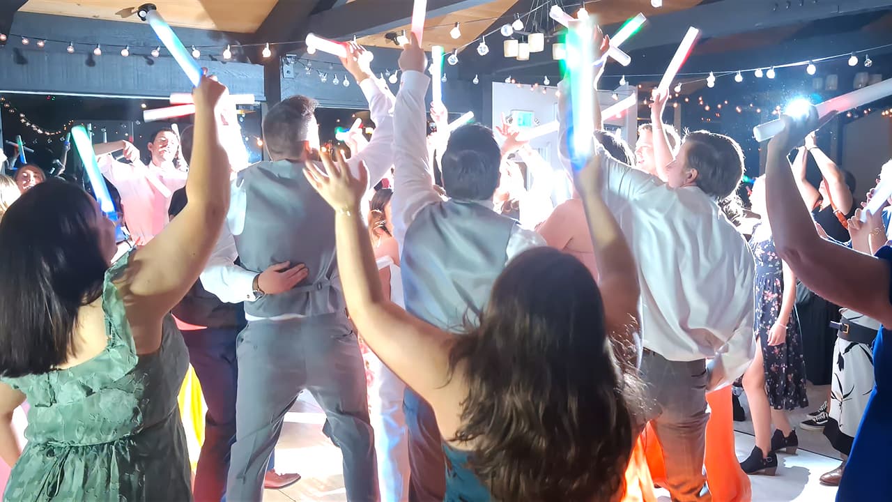 Gimmie! Gimmie! Gimmie! Full Dancefloor September 2025 Wedding Autumn and Peter Tannenbaum Event Center Reno