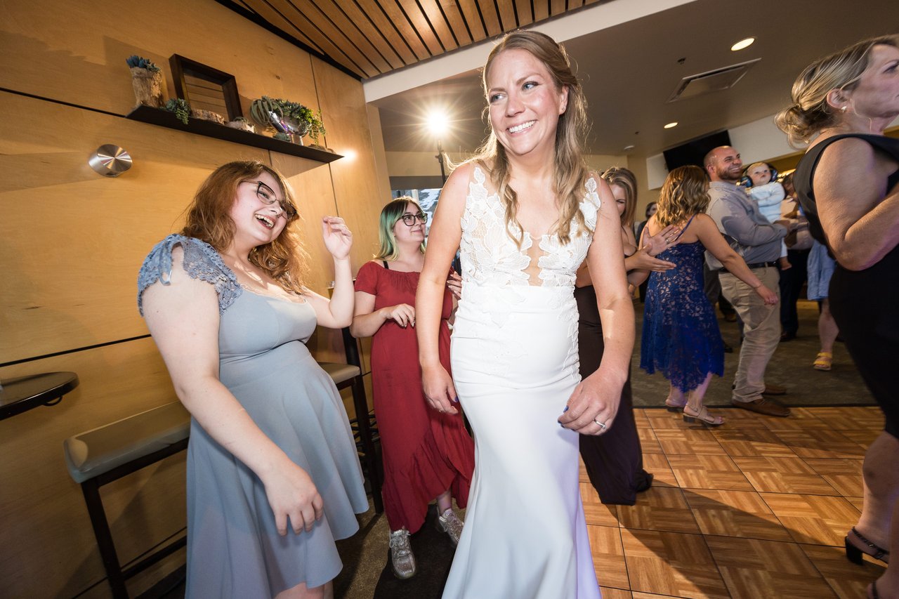Ali with a big smile on the dance floor