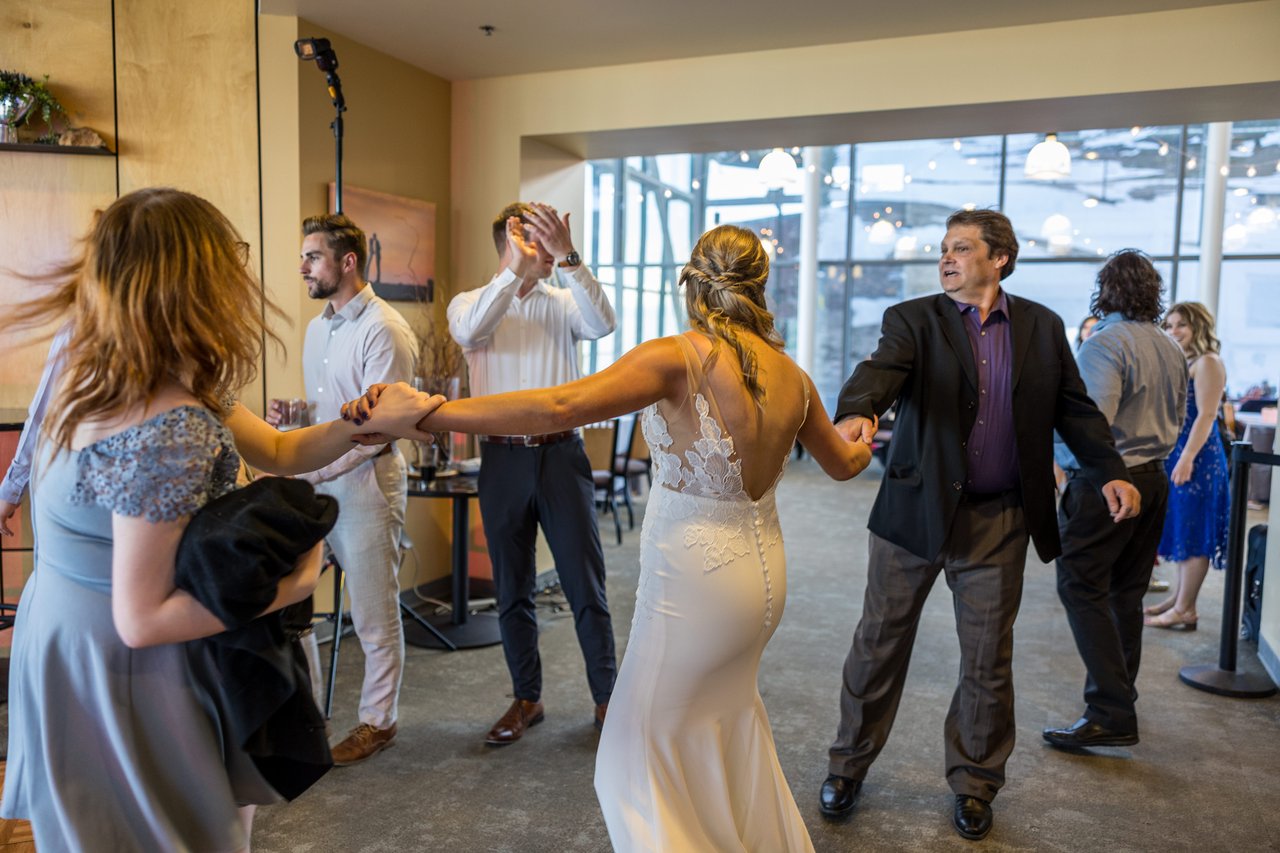 Ali dances with guests