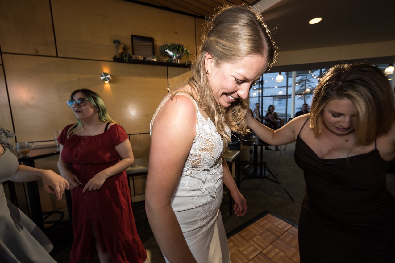 Ali dancing and smiling