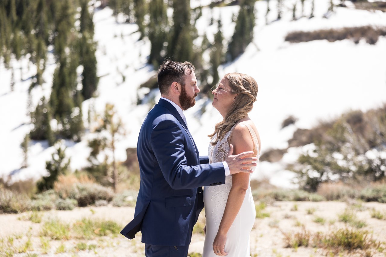 Their first kiss of the day after the first look