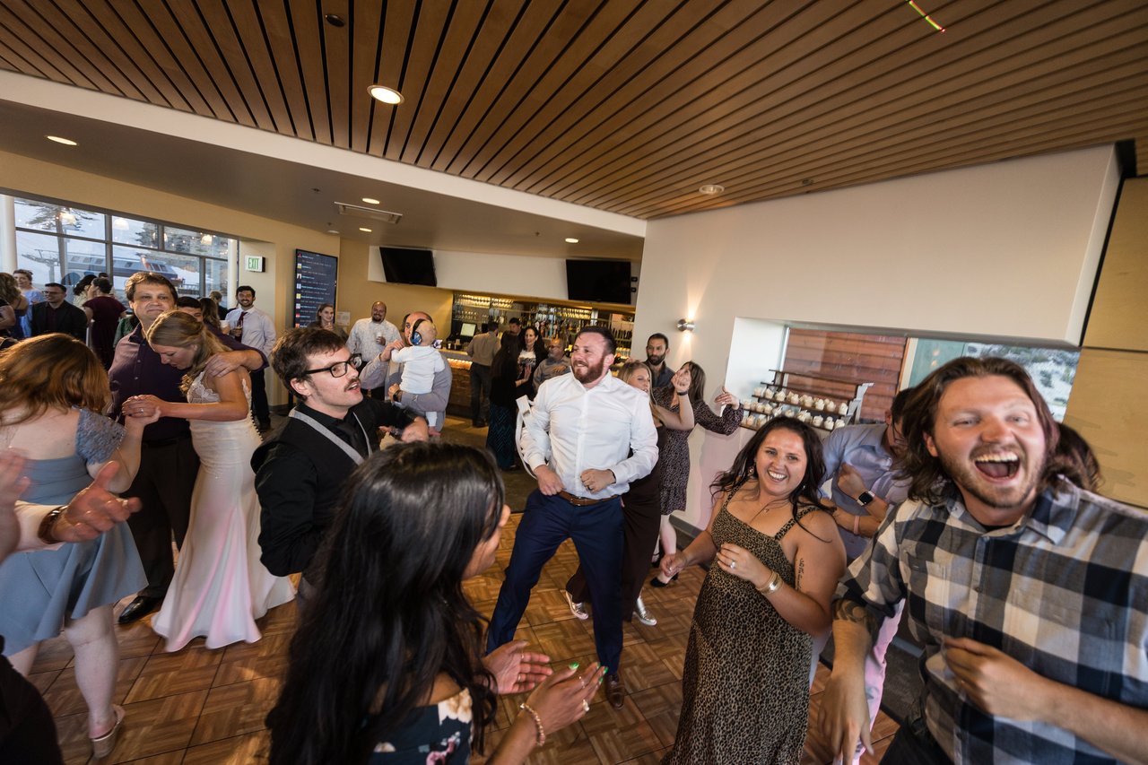 A packed dance floor