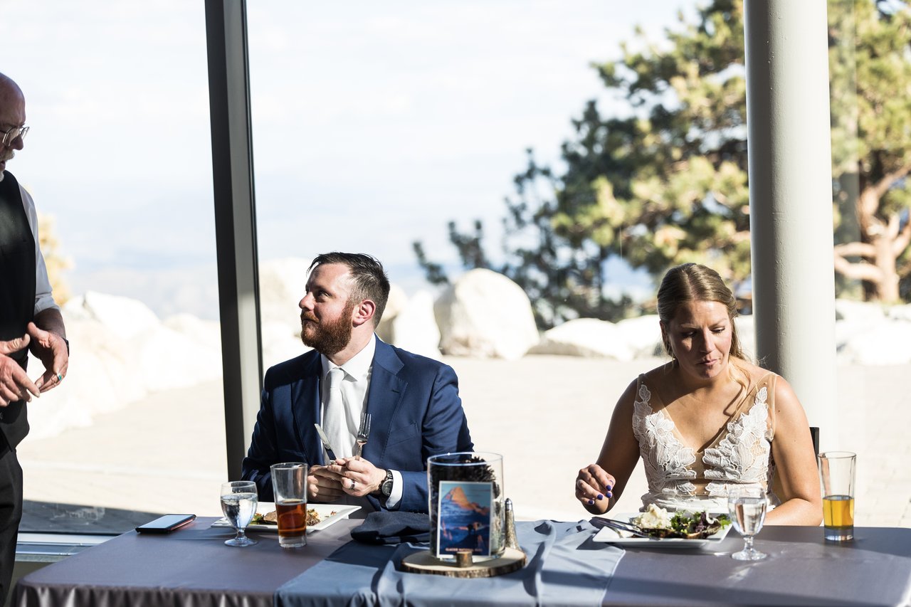 Ali and Robert at their sweetheart table