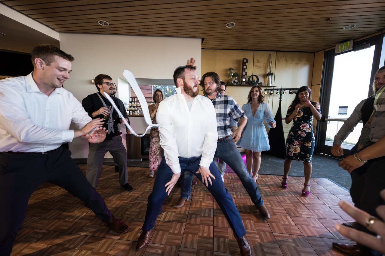 Robert and a friend in a dance battle