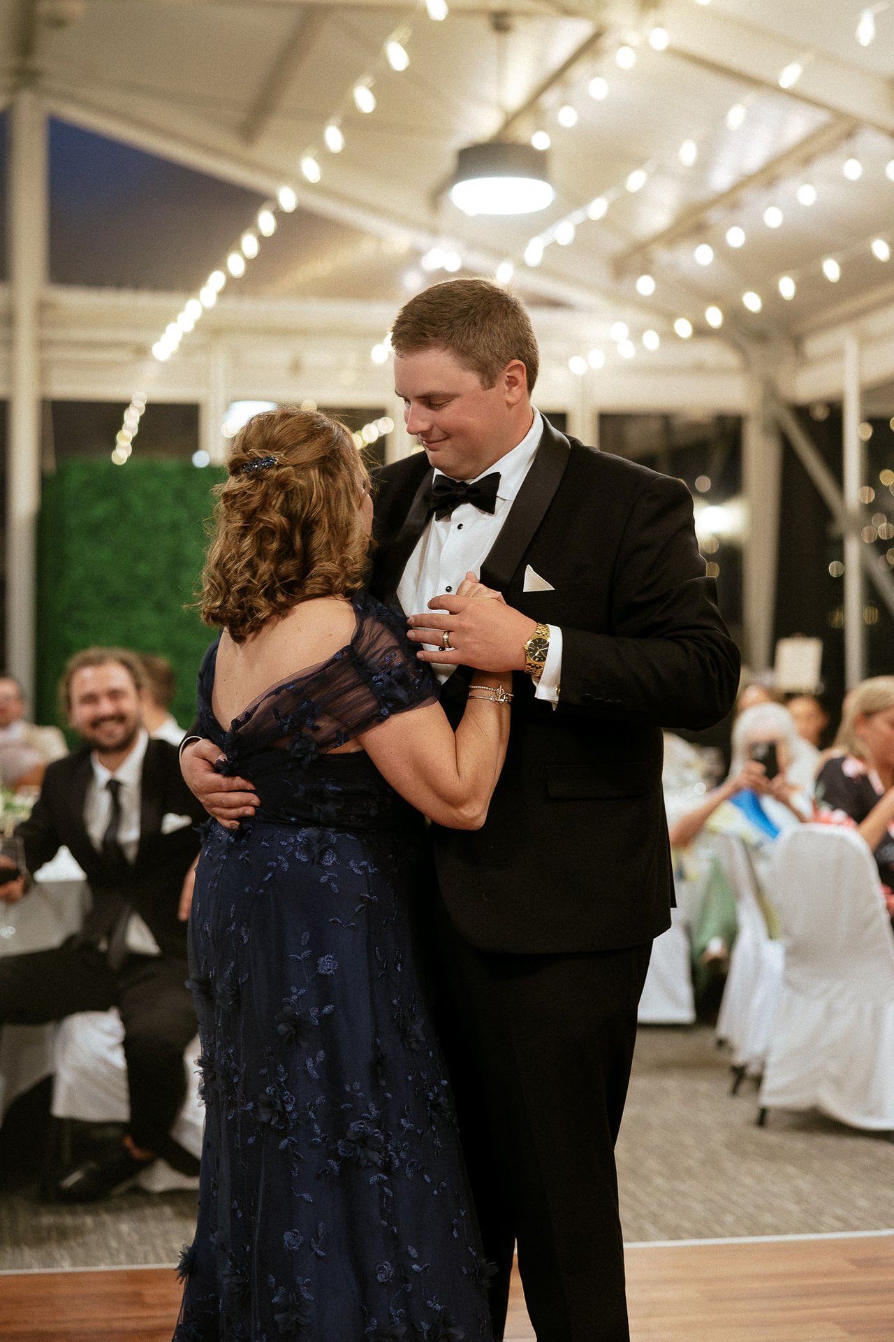 Drew dances with his mom, Kim