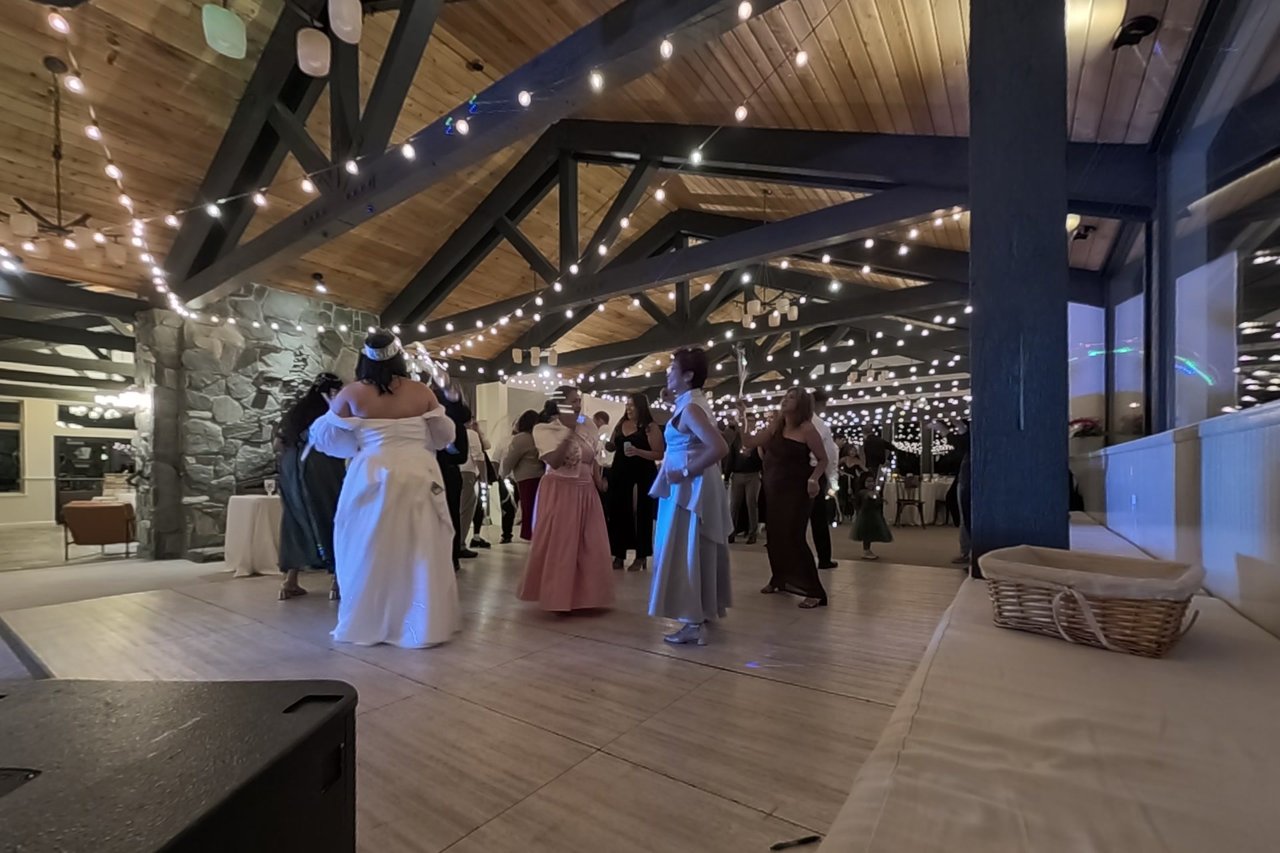 Jericha dances with her guests once the floor opens