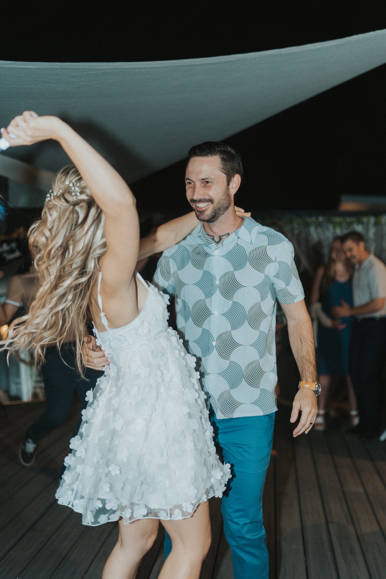 Lexy twirls on the dance floor
