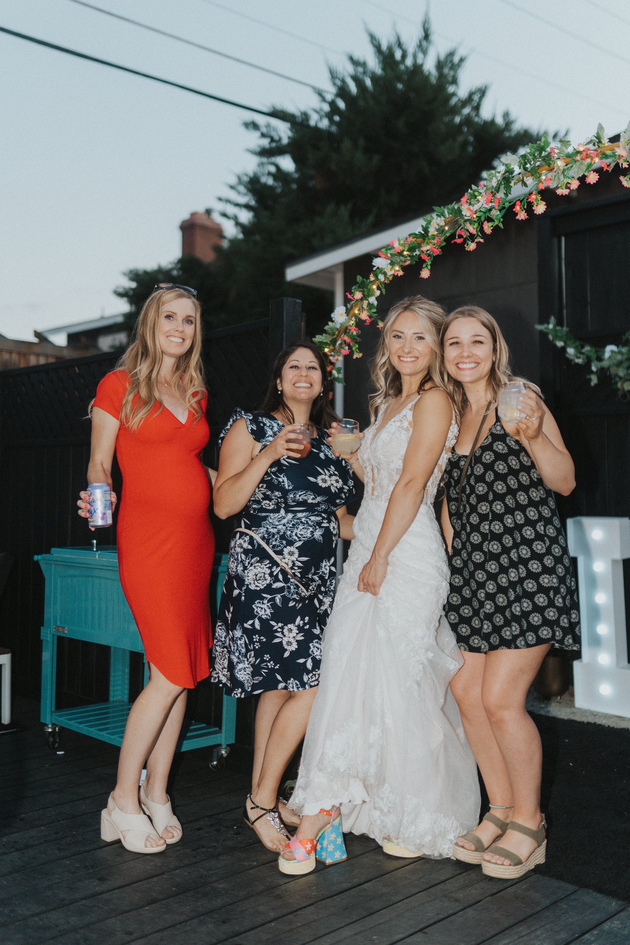 Lexy laughing with three of her friends