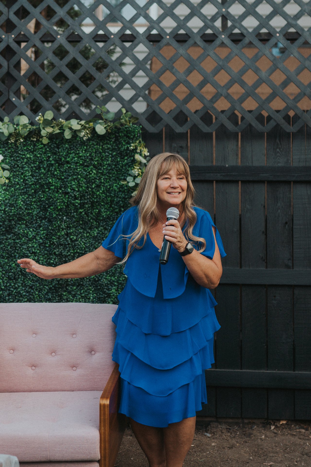 Lexy's mom gives a toast