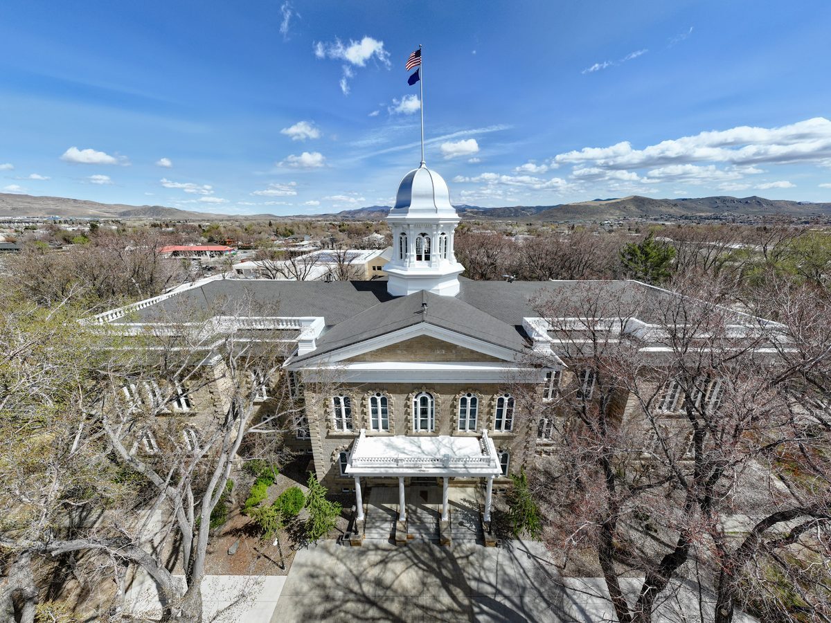 The Nevada State Capitol building in Carson City