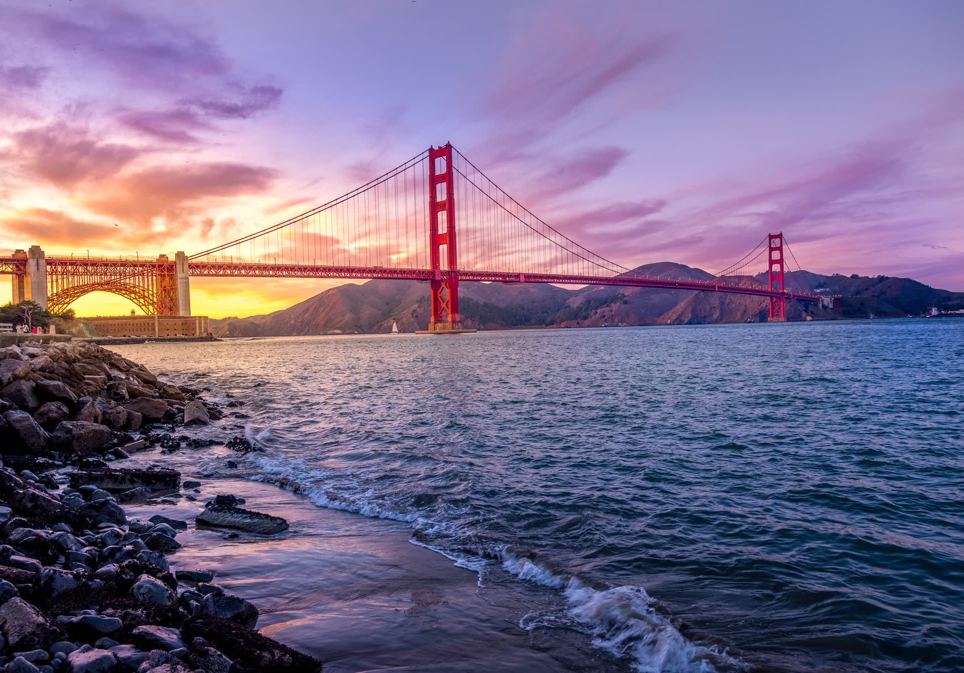 The Golden Gate Bridge in San Francisco, California